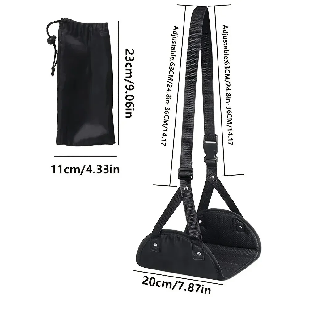Portable Airplane Footrest-Adjustable Strap, Lightweight Hammock Leg Rest for Travel-Black 749 Reviews 4.7 All Reviews Are