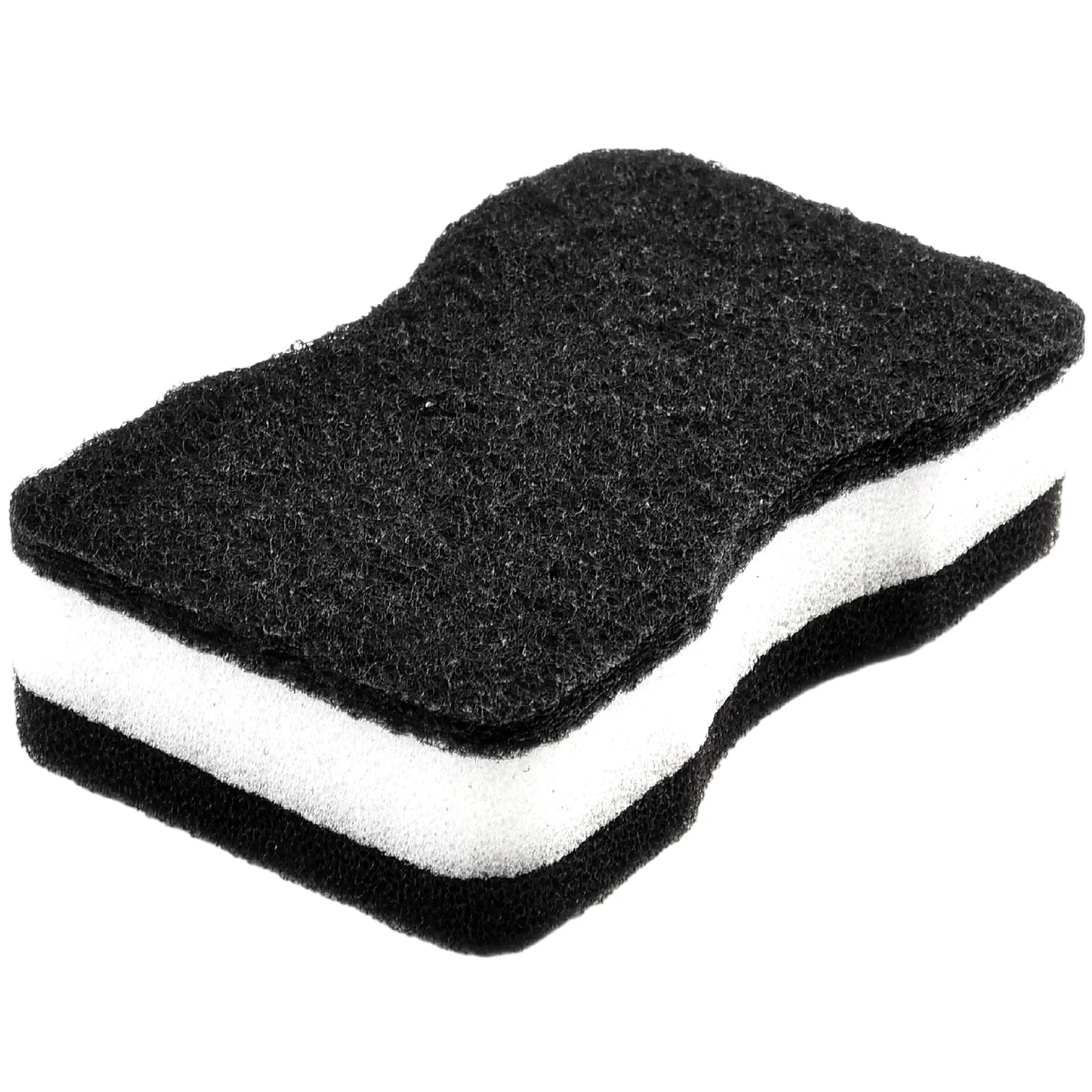 

5pcs New Sponge Rub Scouring Pad Reuse Universal Versatile Wiping Tool 11x6.5x3.5cm Black Cleaning Brushes Loofah