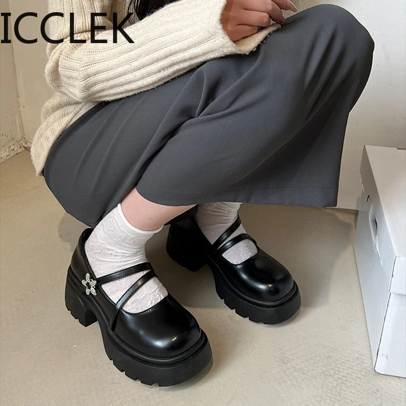 

Туфли-лодочки женские на каблуке, элегантные туфли-лодочки, с ремешком с пряжкой, Стиль Мэри Джейн, весна