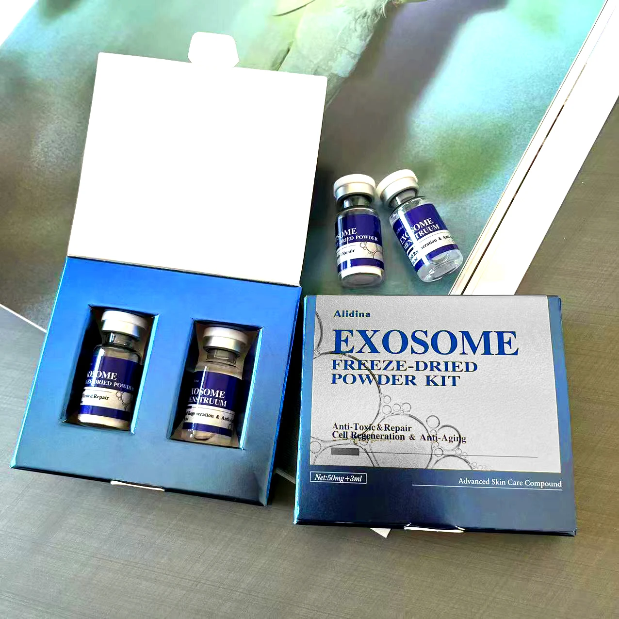 D Exosome Pore Shrinking Essence Stem Cells Peptide Instant Anti-wrinkle Serum Collagen Moisturizing Nourish Firm Skin