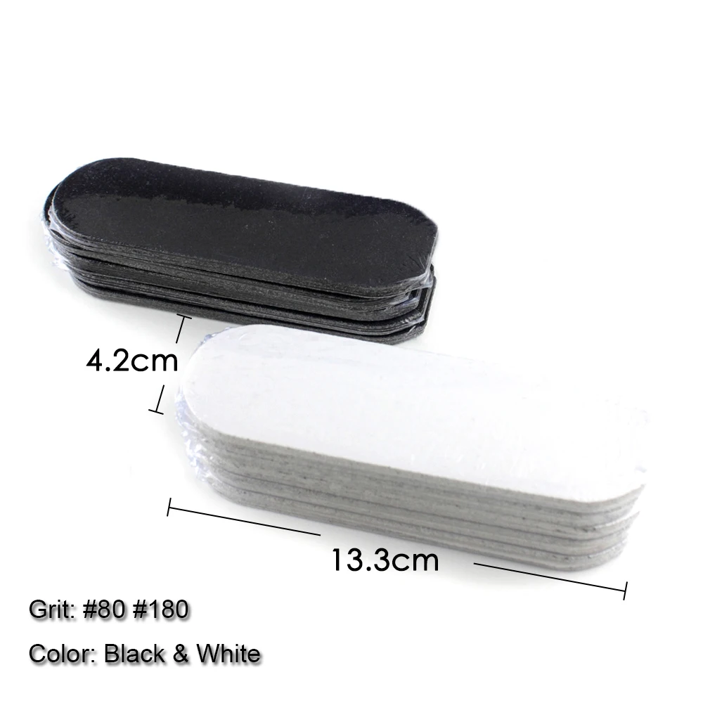 Pedicure File Refill Pads Callus Remover for Dead Skin Foot File Replacement for Stainless Steel Foot Rasp Handle #80 #180 10Pcs