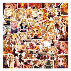 Kyoujurou – autocollants dessin animé Demon Slayer Rengoku, 50 pièces, jouet pour enfants, moto, Skateboard, ordinateur, téléphone portable, bagages 