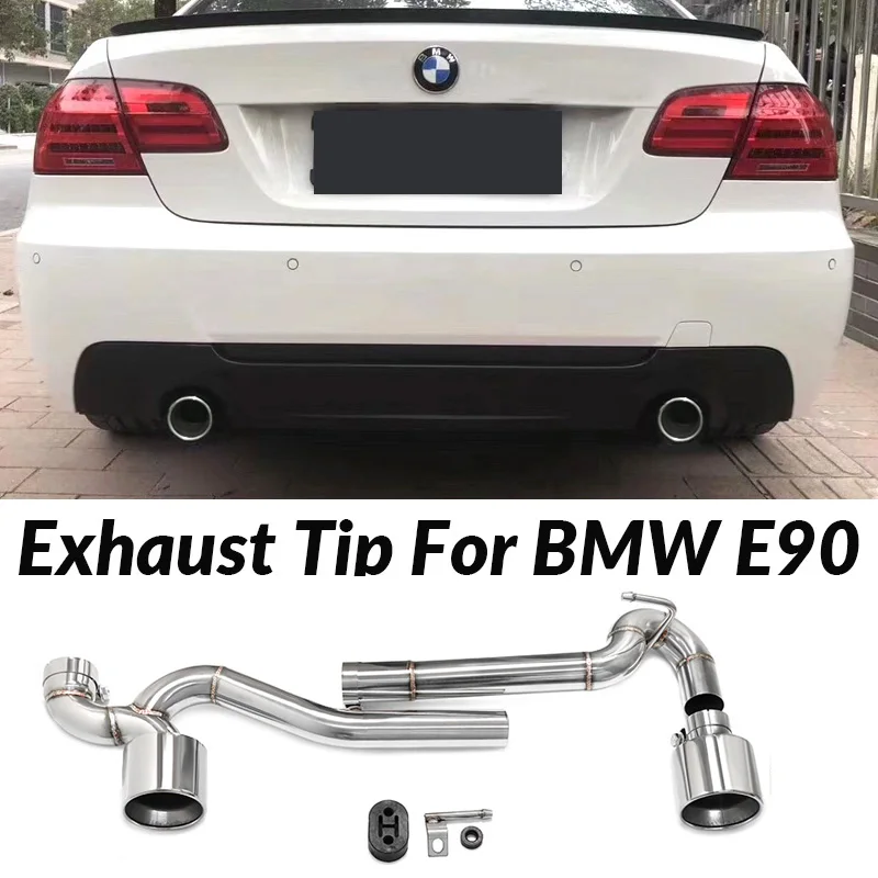 E92 BMW 3シリーズ　社外　ステン　マフラー ステンレス鋼排気管ダブルアウト車の排気先端 BMW E90 E92 318i