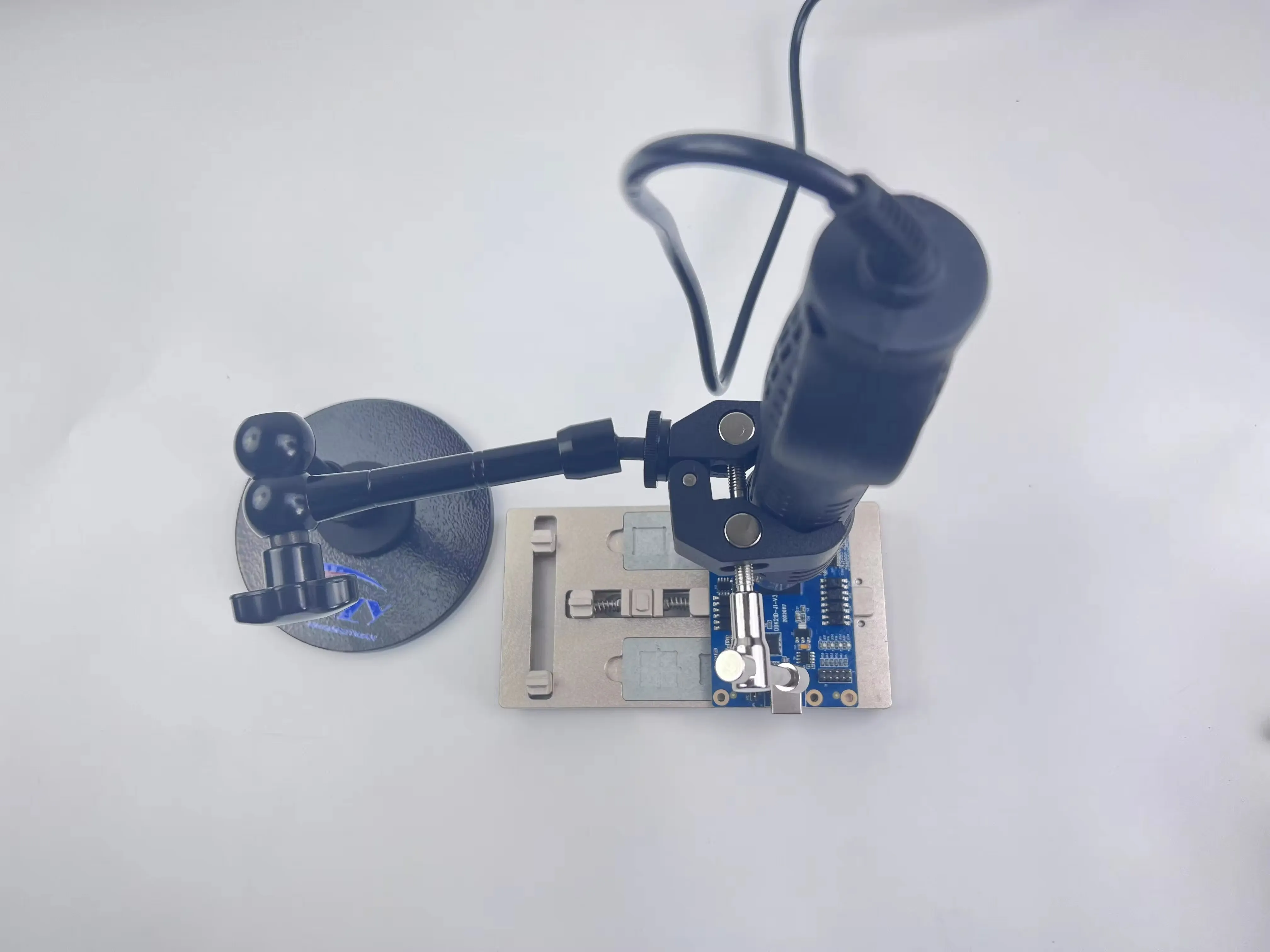 360°adjustable jig Aviation plug socket can be clamped heat gun soldering iron electronic welding welding table magnetic bracket 5