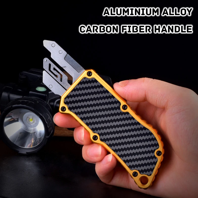 Hohe Qualität SK5 Klinge Utility Messer Luftfahrt Aluminium Griff EDC Outdoor Camping Multitool Werkzeug Papier Cutter Fünf Klinge – Detail 5