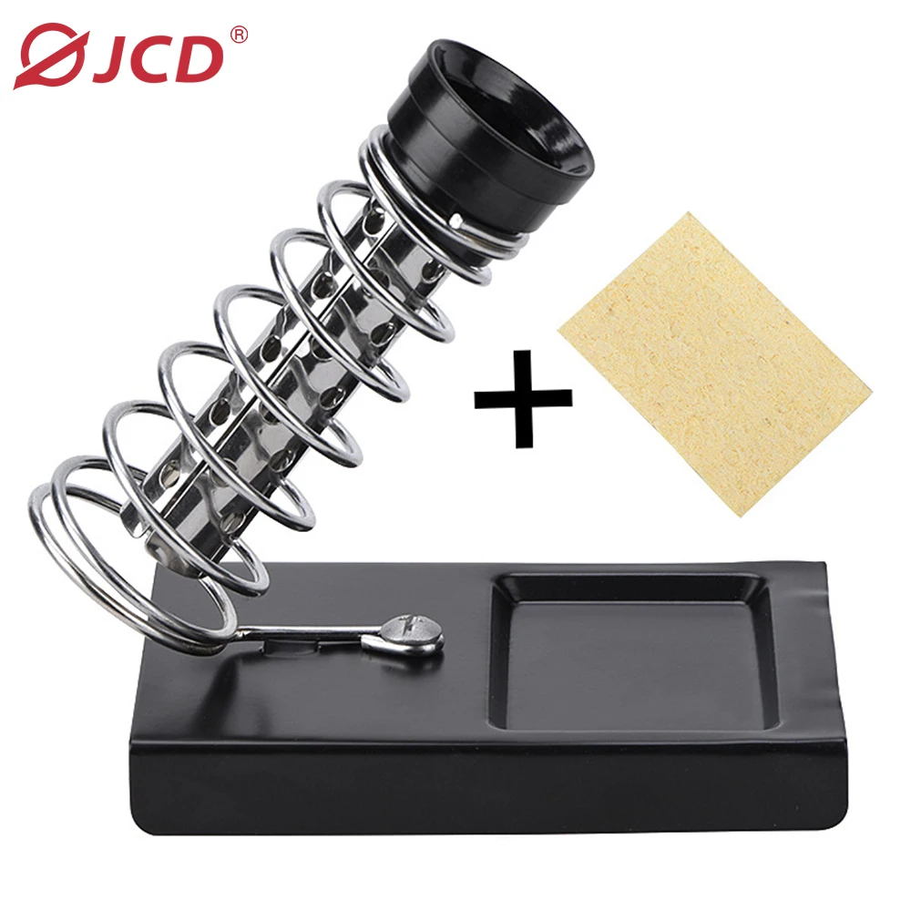 

JCD Electric Soldering Iron Stand Holder Metal Pads Generic High Temperature Support Solder Sucker Desoldering Pump sponge clean