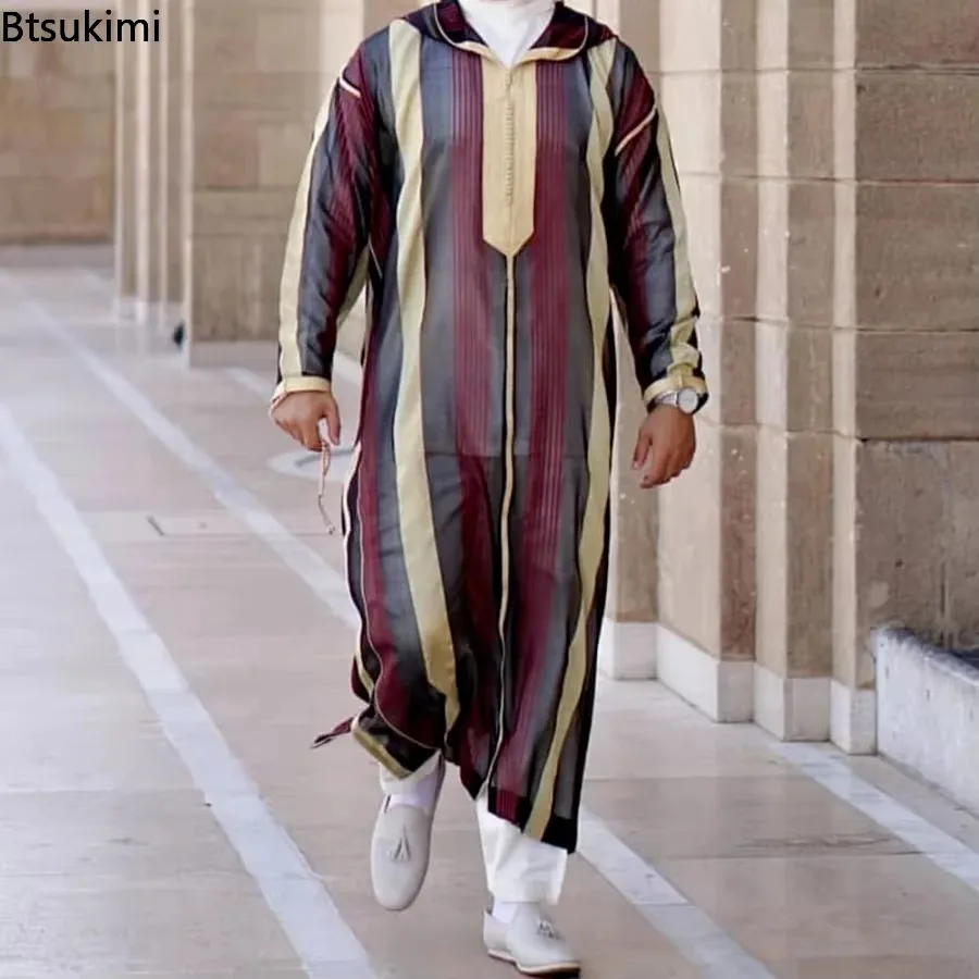 DUHENWU Caftano Uomo Lungo Abbigliamento Preghiera Con Cappuccio Abbigliamento Islamico Abito Musulmano Manica Lunga Arabo Abaya Robe Medio Oriente Dubai Ramadan Robe Per Uomini Tradizionale Retro DUHENWU Caftano Uomo Lungo Abbigliamento Preghiera Con Cappuccio Abbigliamento Islamico Abito Musulmano Manica Lunga Arabo Abaya Robe Medio Oriente Dubai Ramadan Robe Per Uomini Tradizionale Retro