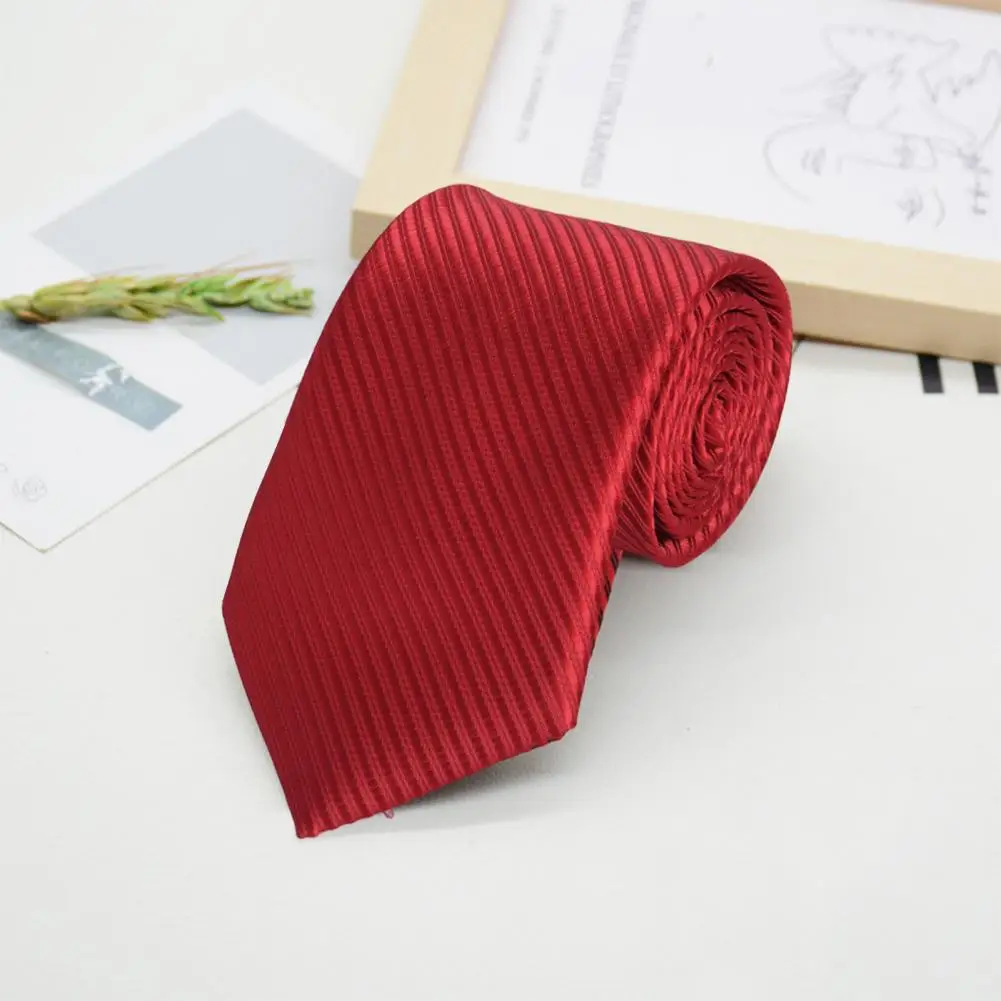 

Men Tie Premium Men's Solid Color Jacquard Business Tie Formal Twill Slim Necktie for Wedding Office Work Suit Accessories Male