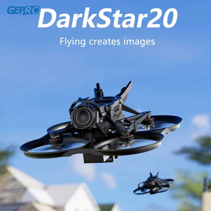 Nuovo Geprc Darkstar20 Hd O3 Cinewhoop Quadcopter Speedx2 1102 Taker F411-12A-E 1-2S Aio Longrange Freestyle Drone Rc Airplane