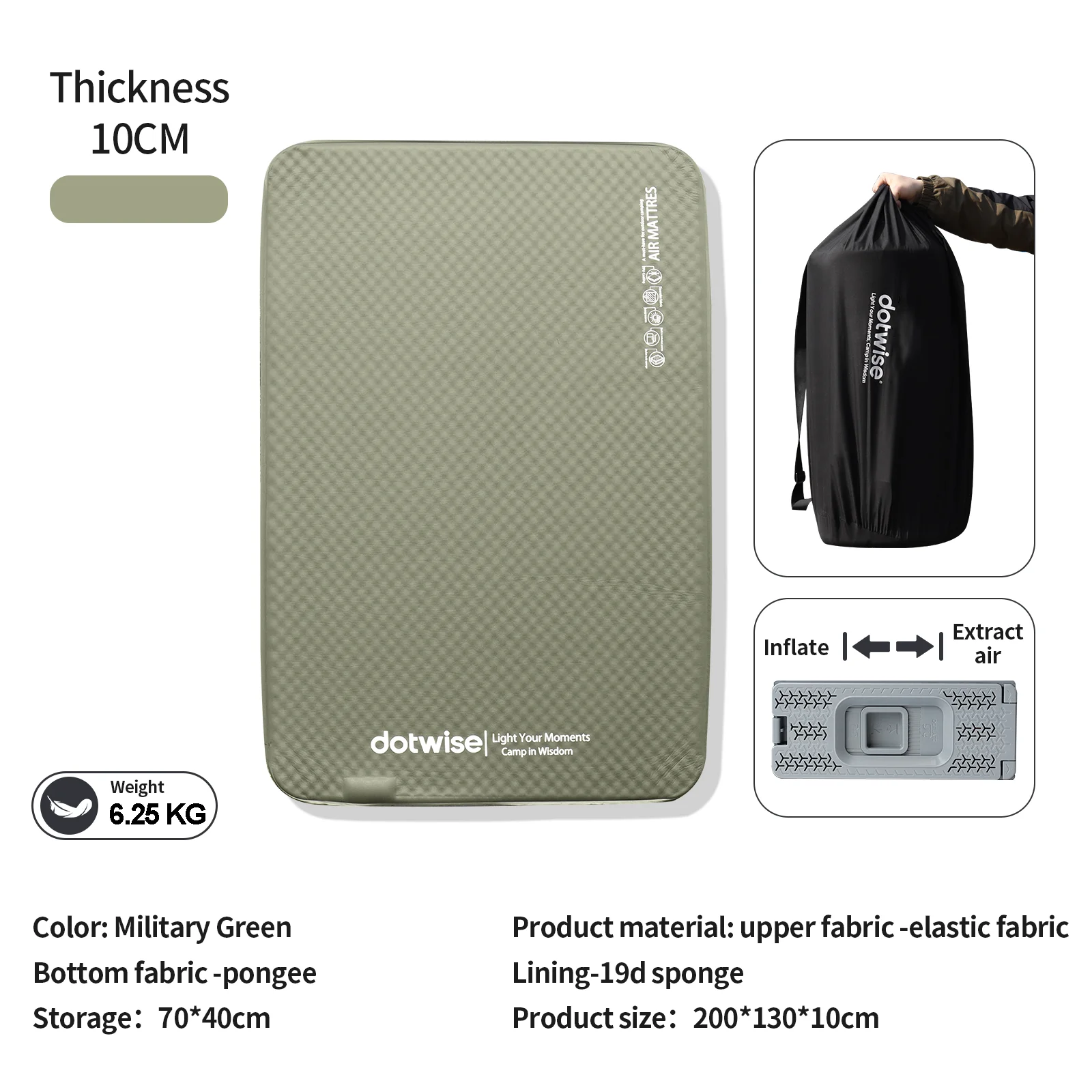  slider image of DOTWISE Air Mattress Camping