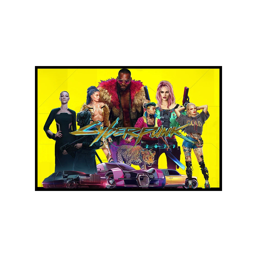 Cyberpunk Dreamscape Canvas Art Print
