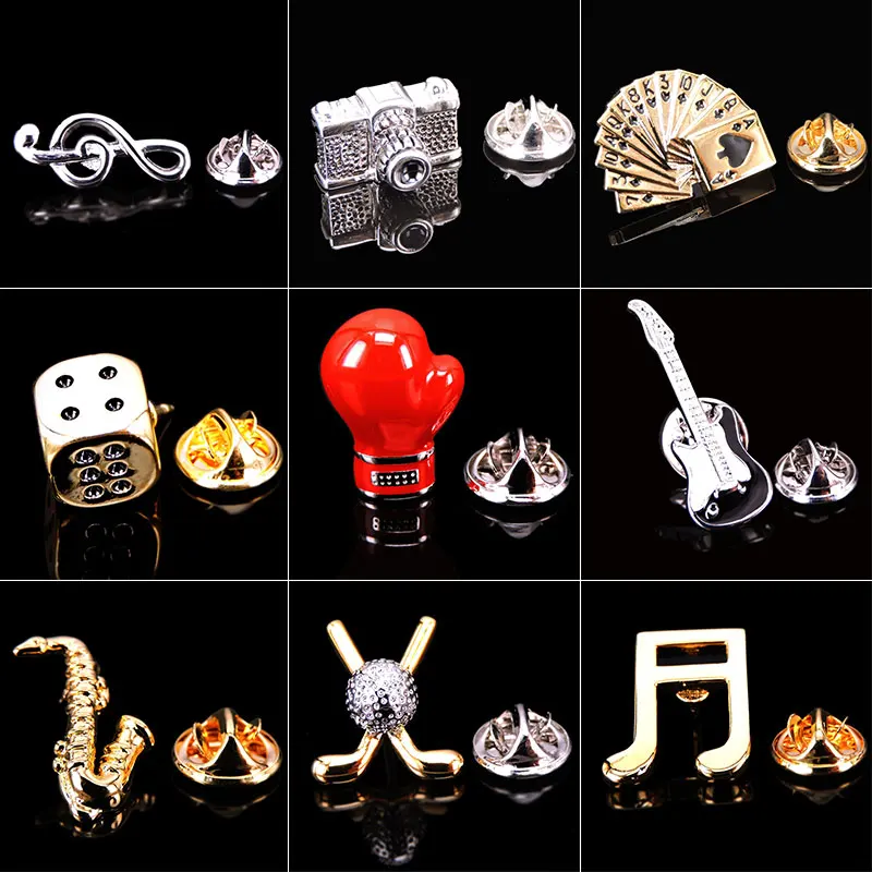 New Creative Musical Note Brooches Pins Women Men Musical Instrument