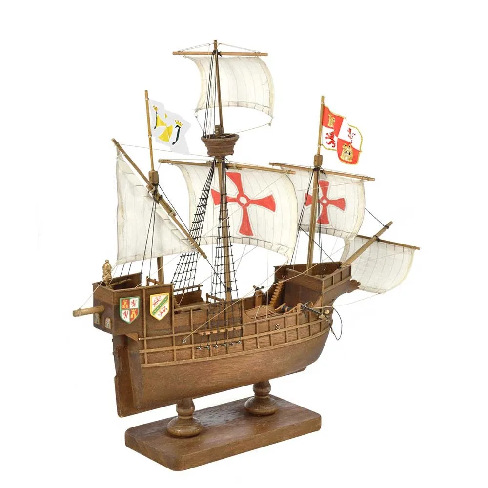 1/100 Santa Maria MAQUETTE BATEAU en bois assemblé à la main 2 1/100 Santa Maria MAQUETTE BATEAU en bois assemblé à la main 2