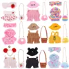 1 Set 30cm Cafe Duck Doll Clothes Kawaii LaLafanfan Plush Stuffed Soft Ducks Doll Accessories Dress Girl`s Gift for Children Toy 1