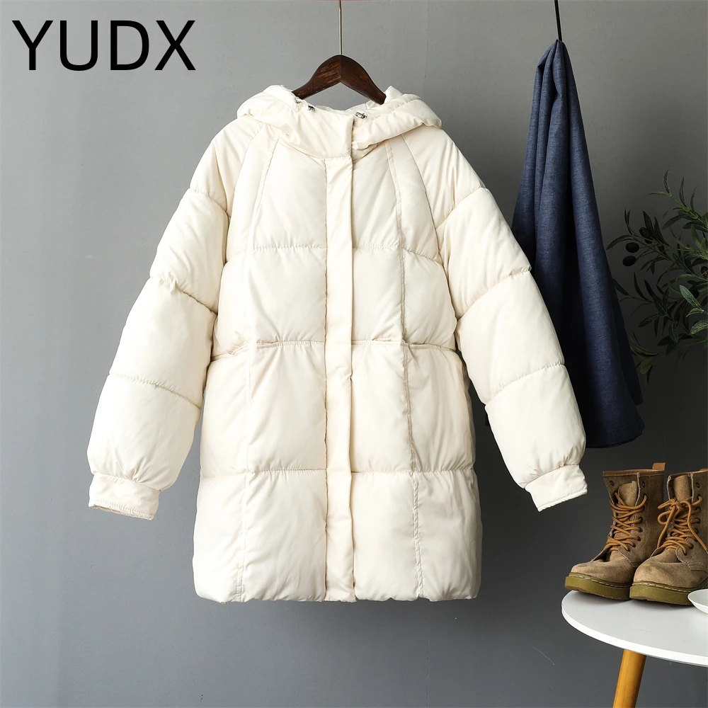 Women's Down Feather Jackets Coat Winter Baggy Thickening Warm Bubble