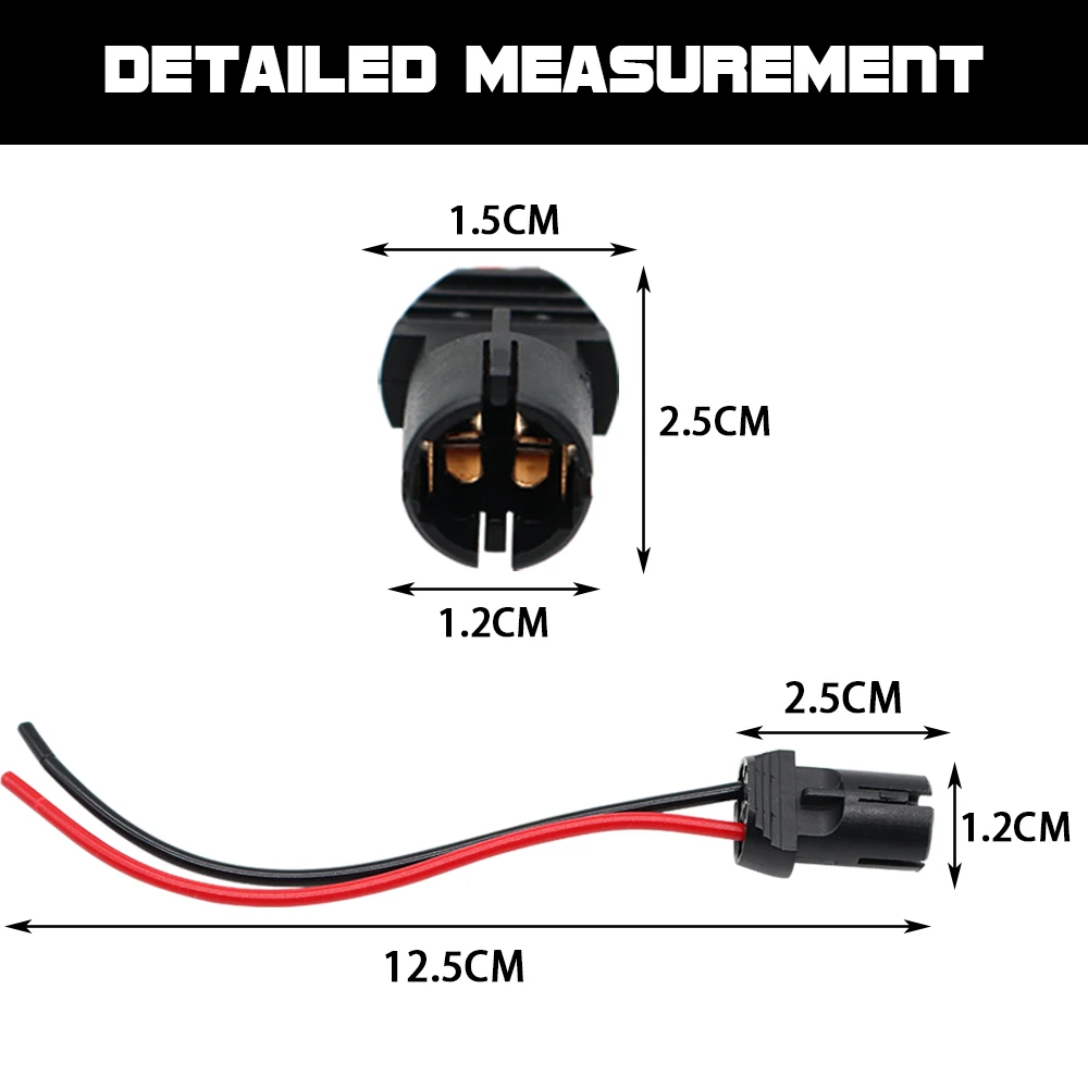 T10 Bulb Light Socket Holder W5W 194 168 Connector Adaptor Wire DC 12V Bulbs Harness Replacement Car Parts 2pcs led lamp bulb base,light holder,lamp holder,light bulb socket,socket connector plug adapter