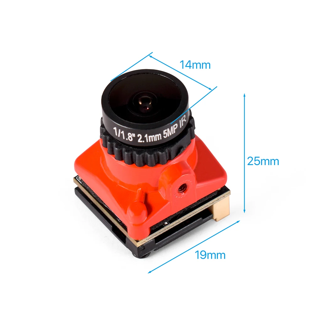 Caméra FPV 1800TVL 5MP 2.1mm Super WDR 5-40V pour Drone Course