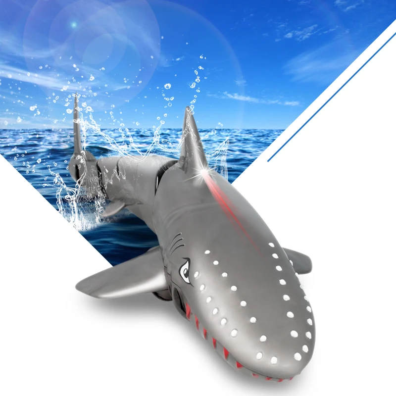 2.4G Remote Control Shark Toys Children Pool Beach Swim Bath Toys For Kids Outdoor RC Simulation Electronic Submarine Shark Boy 6
