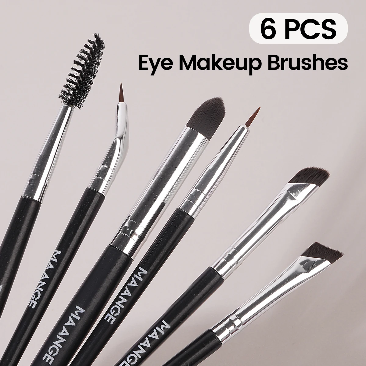 MAANGE 6pcs/set Professional Eye Makeup Brush Fine Angled Eyeliner Brush Concealer Eyebrow Eyeshadow Brush Tools for Beauty 1