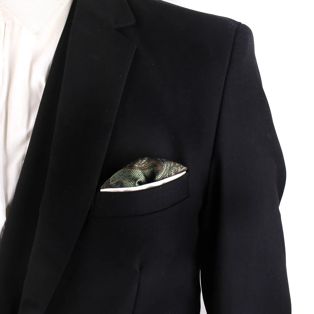 Men's Suit Pocket Towel Fashion Polyester Trend Accessories Retro Embroidery Pattern Small Square Towel Handkerchief pocket square,mini handkerchief