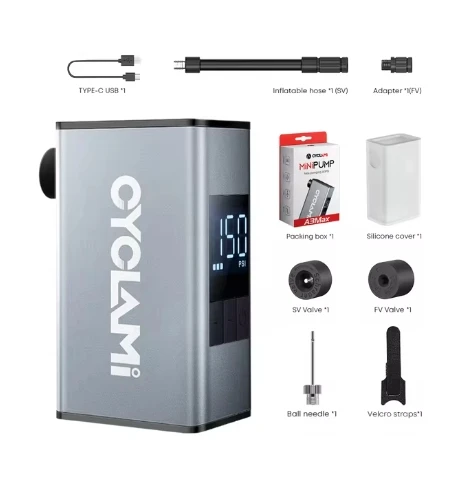 CYCLAMI A3MAX 電動ポンプ Amazon.com : CYCLAMI Mini Bike Tire Pump,Max 150PSI Electric