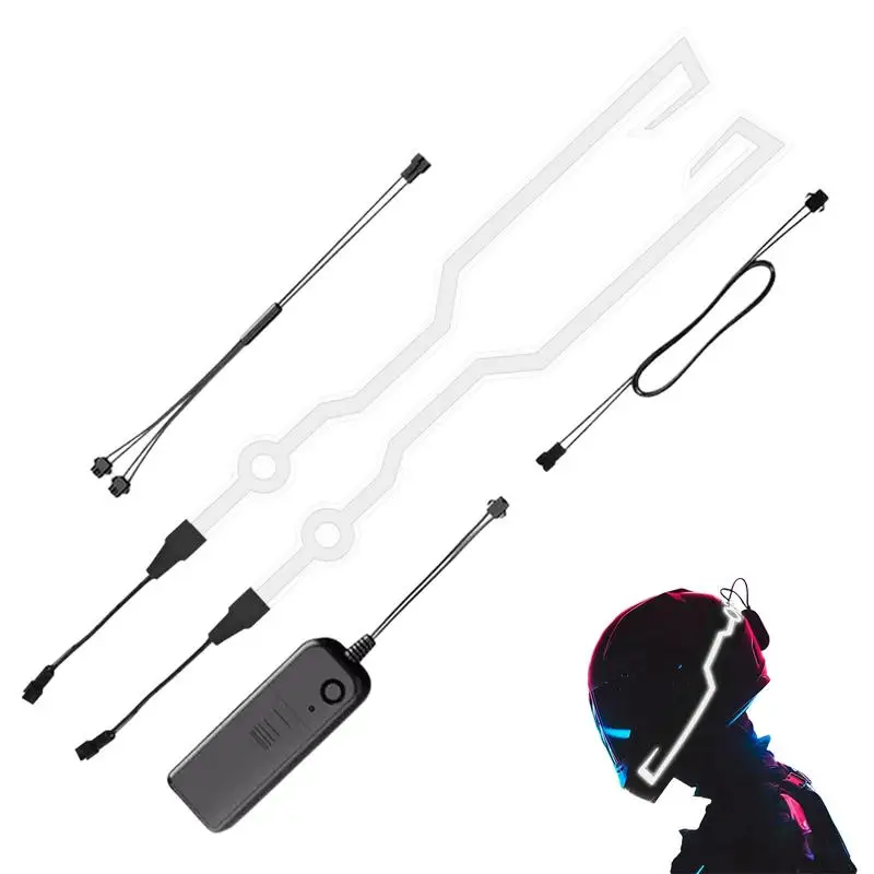 

Motorcycle Helm LED Light Strip Waterproof Warning Signal EL Bar For Night Riding Universal Motorcycle Accessories 14.9x1.4 Inch