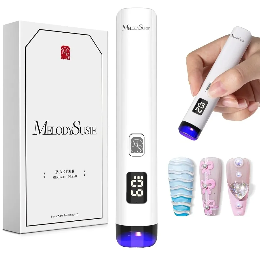 Cordless Rechargeable UV Nail Lamp with LCD Display