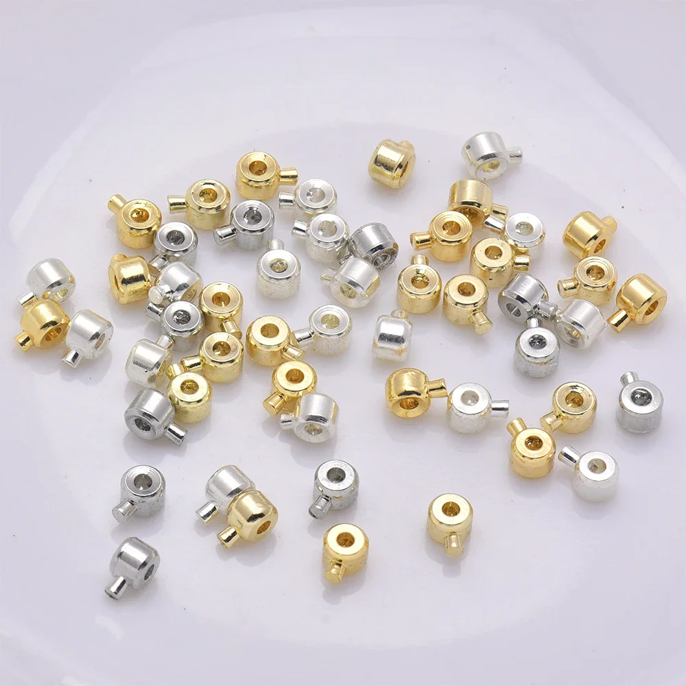 Elegant Brass Crimp Bead Spacers
