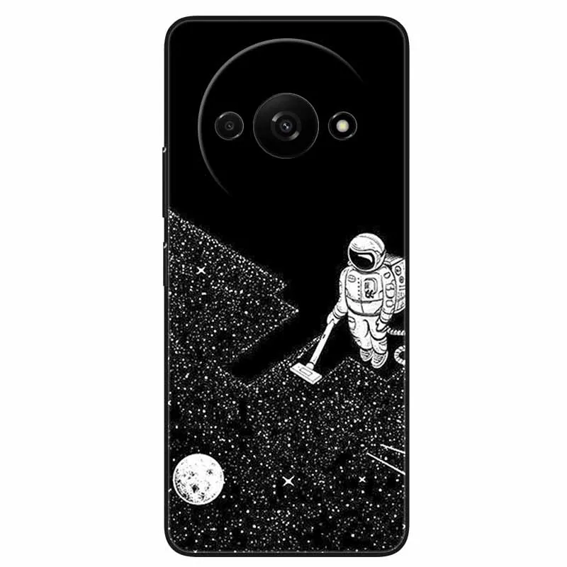 Animal Design Black Silicone Protective Case - Cool Wolf Edition