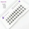 3 Rows/boxes Natural long flexible strong and durable Individual Eyelashes extentions with customized lengths packages 3
