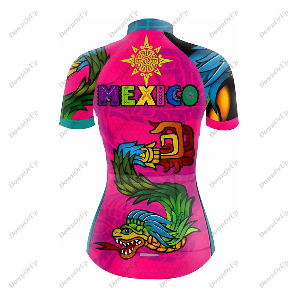 New Mexico Style Cycling Jersey Women Breathable Quick-Drying Bike Clothing MTB Road Bicycle Gear Maillot Ciclismo Femenino