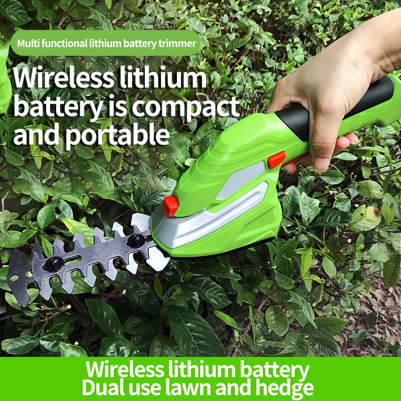Electric Lawn Mower 12V Lawn Specific Gardening Trimmer Household Small Portable Lawn Mower 500W Handheld Branch Hedge Trimmer 2