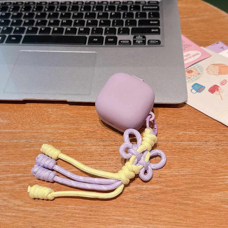 Elegant Headphone Case with Bowknot Rope