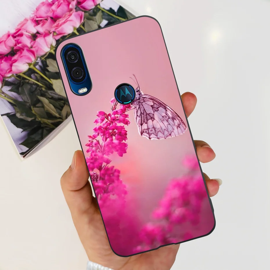 Cute Flower Cat Painted Soft Silicone Phone Case Cover