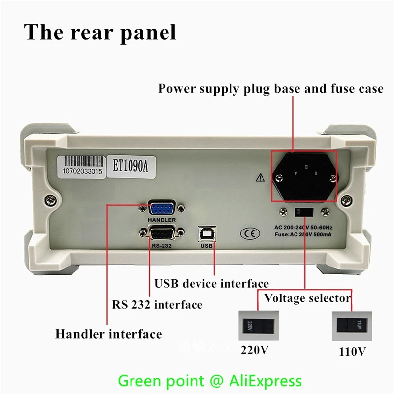 Lcr Meter ET4401 Resistance Impedance Capacitance Inductance Measure Instrument Digital LCR Capacimetro Digital Meter Capacitor 5
