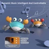 Dancing Crab Toy for Babies Crawling Interactive Escape Crabs Walking Dancing with Music Automatically Avoid Obstacles Toys 4