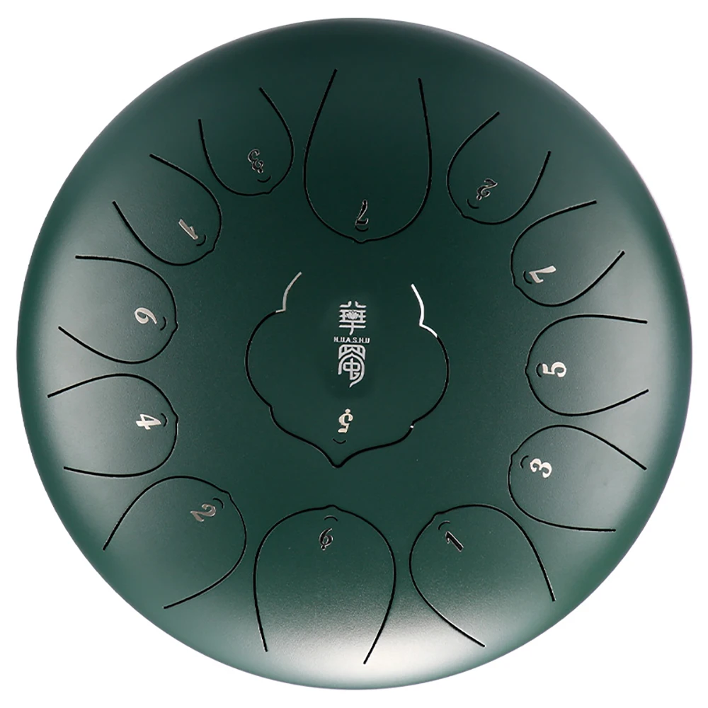 12 Inch 13 Tone Handpan Drum Yoga Meditation Ethereal Drum Steel Tongue Percussion Instruments with Bag and Mallets