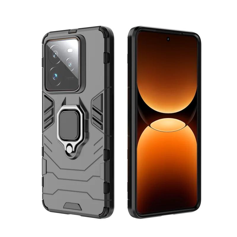 Shockproof Armor Protective Case with Magnetic Ring Stand