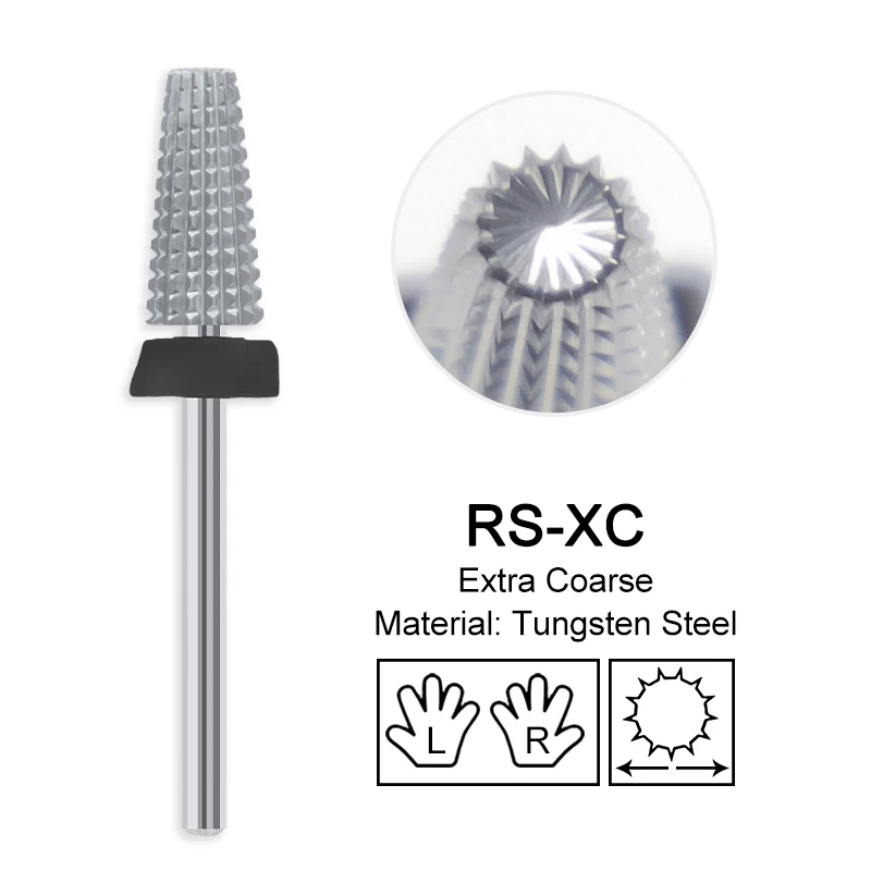 Golden Tungsten Carbide Nail Drill Bit for Manicure and Pedicure Accessories