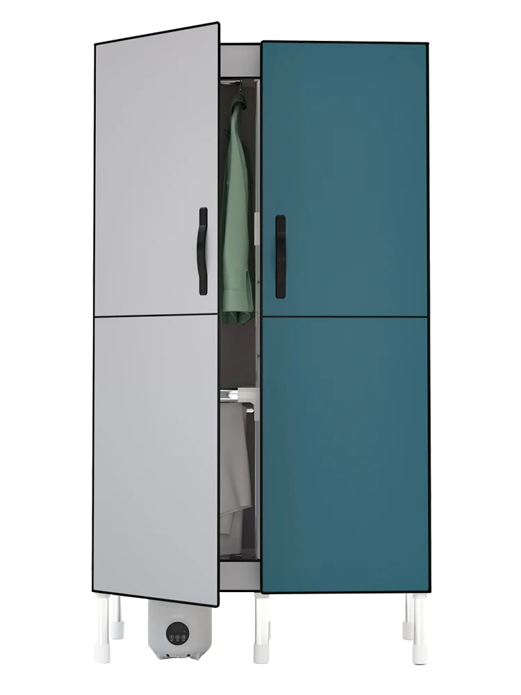 Dtotc 220V 50Hz Household Fast Drying Wardrobe Small Air Heater Large Capacity Wind Drying Portable Clothes Disinfection Dryer
