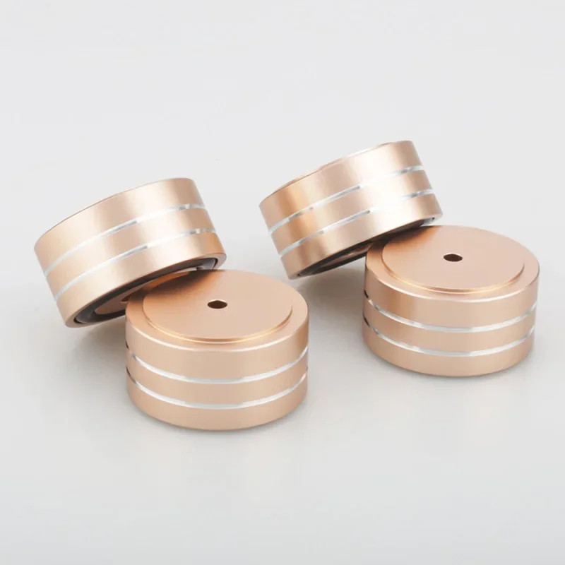 스피커 스파이크 스탠드 피트 패드 발 스피커 CD 앰프 58x22mm 40x20mm 알루미늄 합금 고무 휴대용 오디오 비디오 4 세트