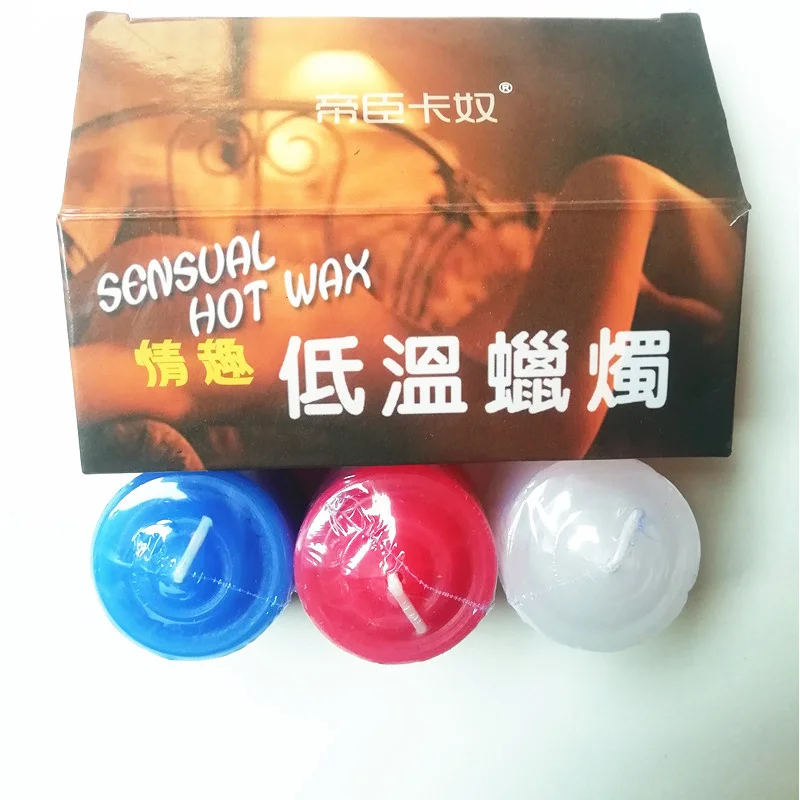 Sex Toys Dichen Sexy Low Temperature Candles Sex Toy Three-Color Candle Long Candle Thick Whip Ball Gag