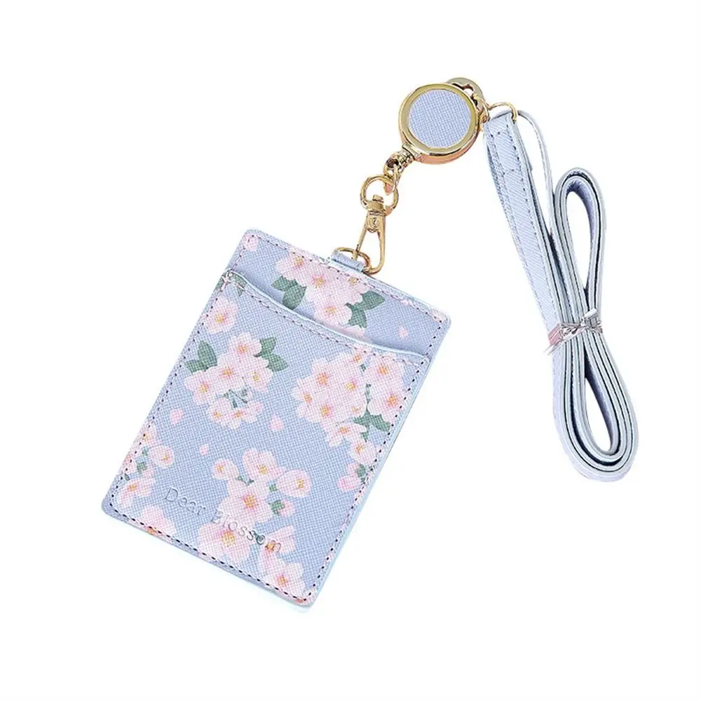 

Office Supplies Stationery Sakura Keyrings Pass Card Student Bus Card Cover ID Card Holder Business Card Lanyard Card Holder