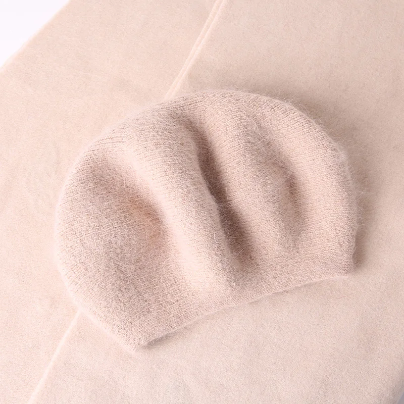 Herbst und Winter japanische Kaninchenhaarmütze Kinder Outdoor koreanische Ausgabe vielseitige gestrickte Baskenmütze Wärme Ohr_voghion.com