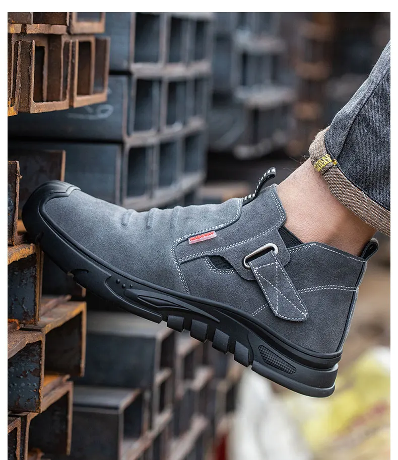 Work Sneakers Men Indestructible Steel Toe Work Shoes Safety Boot Men Shoes Anti-puncture Working Shoes For Men Sock shoes