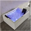 OEM  Massage Bathtub LED Constant Temperature 2 Person Jet Spa bathtubs 1