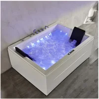 OEM  Massage Bathtub LED Constant Temperature 2 Person Jet Spa bathtubs 1