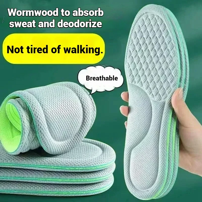 1/6pair Soft Memory Foam Shoe Insoles Outdoor Sport Deodorizing Insole Absorbs Sweat Antibacterial Shoe Insoles Camping Supplies 2