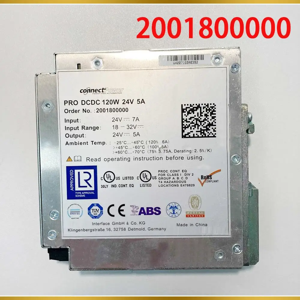 

PRO DCDC 120W 24V 5A For Weidmuller Switching Power Supply Converters 2001800000