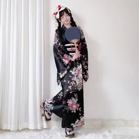 Japanese Kimono for Women Yukata Anime Cosplay Bathrobe Plus Size Halloween Costumes Party Performance Photoshooting Geisha - Image 4